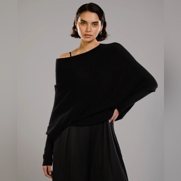 Jaki London asymmetric draped sweater - Picture 1 of 11